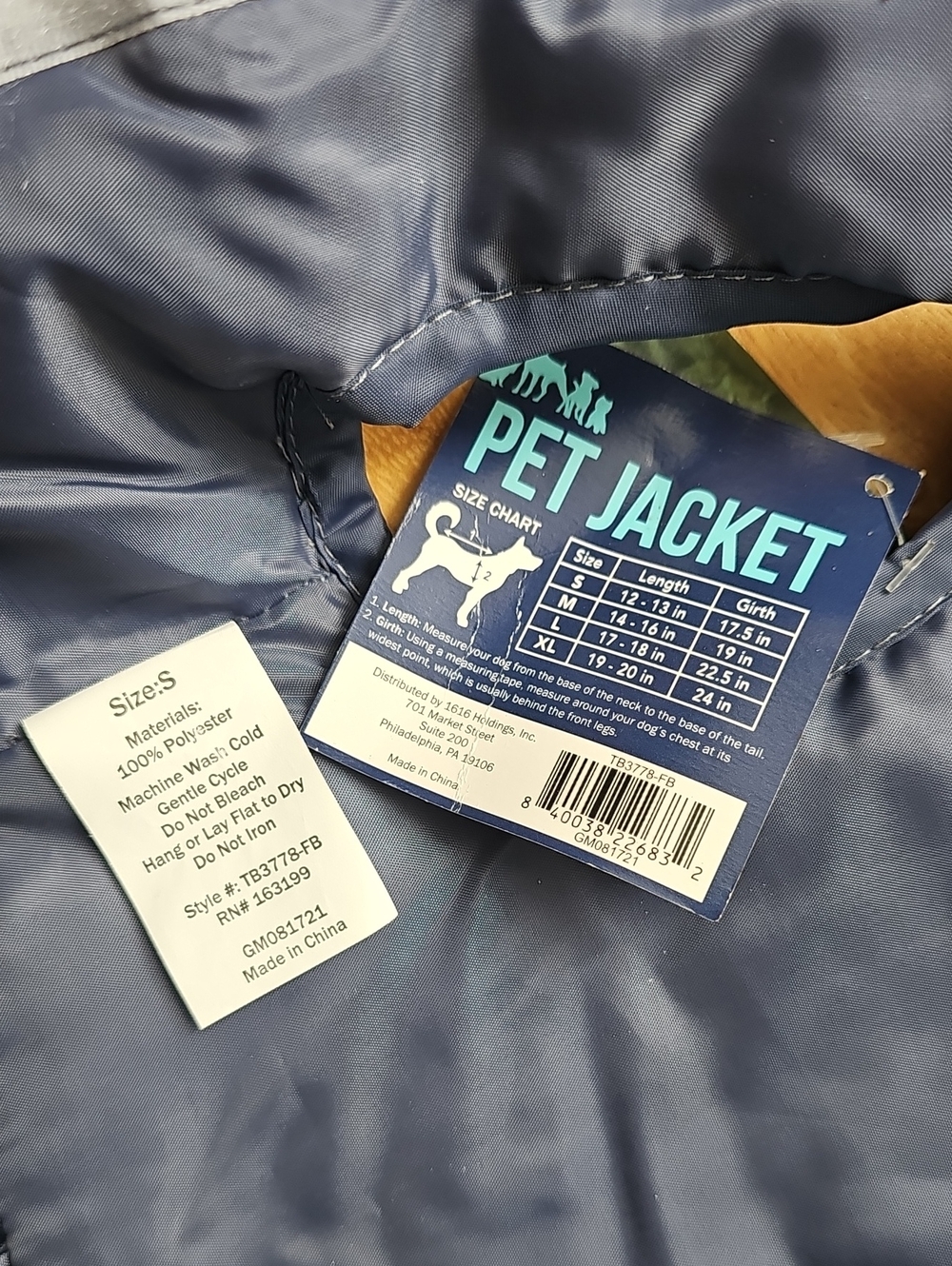 Dog Puffer Jacket | Size Small - Picture 3 of 5